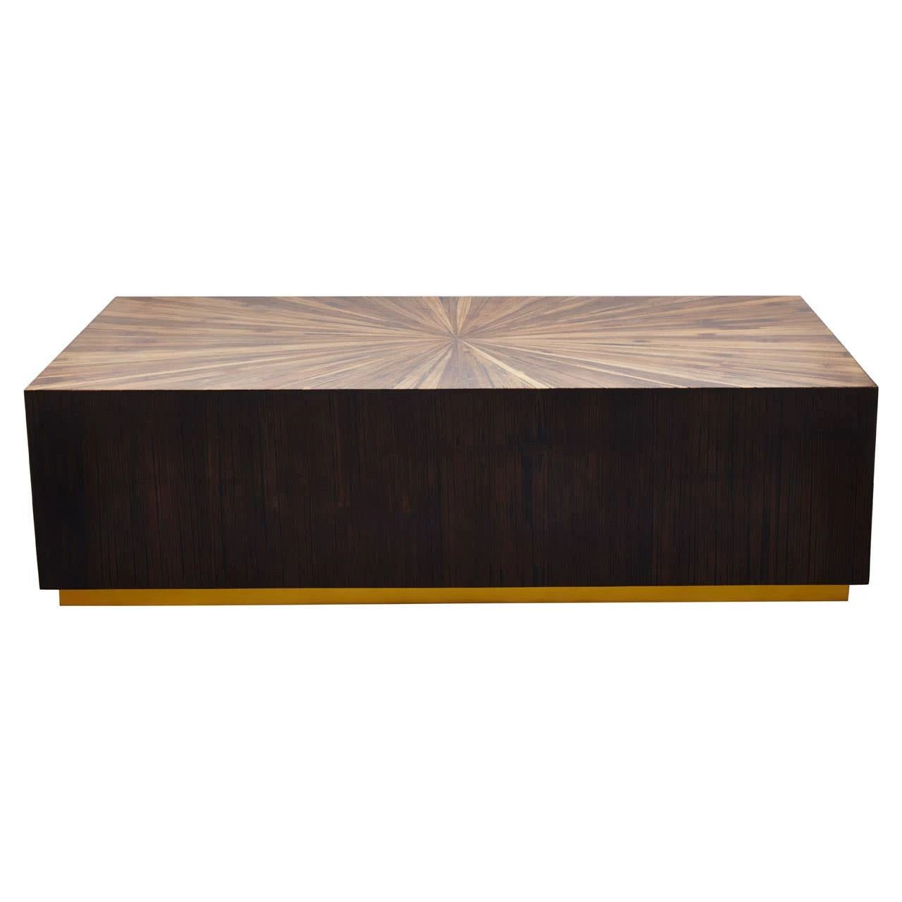 Gabelle Rectangle Ebony Bamboo Coffee Table