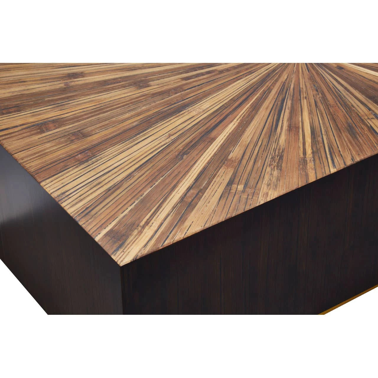 Gabelle Rectangle Ebony Bamboo Coffee Table
