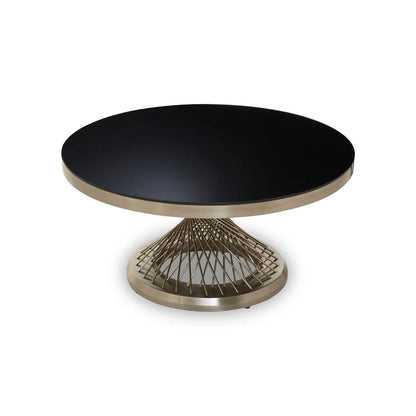 Anzio Coffee Table with Silver Base