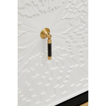 Dumas Black and White Four Door Sideboard