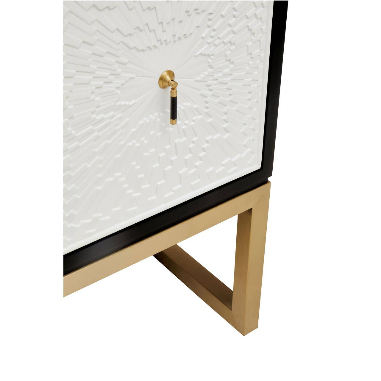 Dumas Black and White Four Door Sideboard