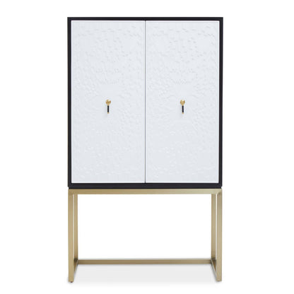 Dumas Black and White Two Door Cabinet