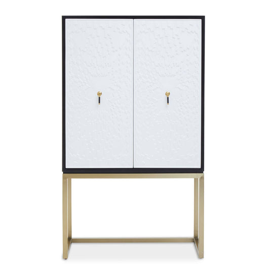 Dumas Black and White Two Door Cabinet