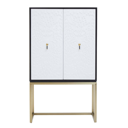 Dumas Black and White Two Door Cabinet
