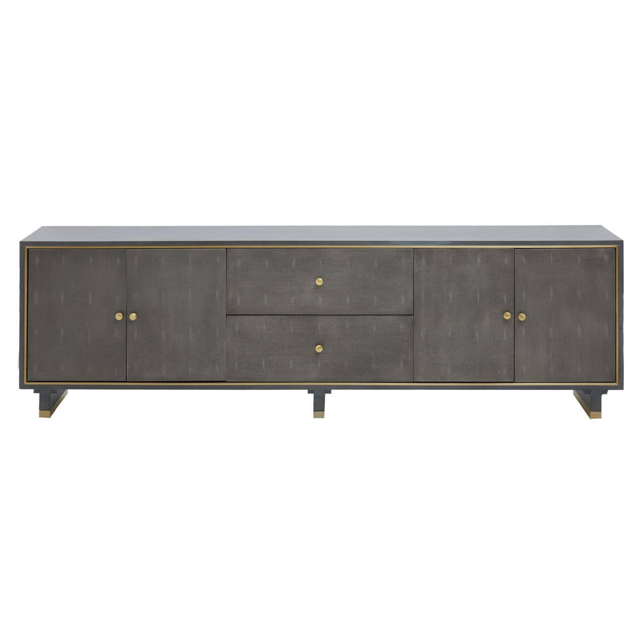 Deskey Grey Shagreen Effect Media Unit