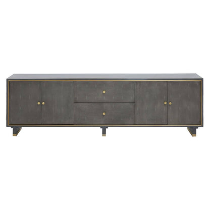Deskey Grey Shagreen Effect Media Unit