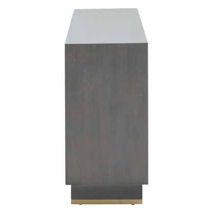 Deskey Grey Shagreen Effect Three Drawer Sideboard