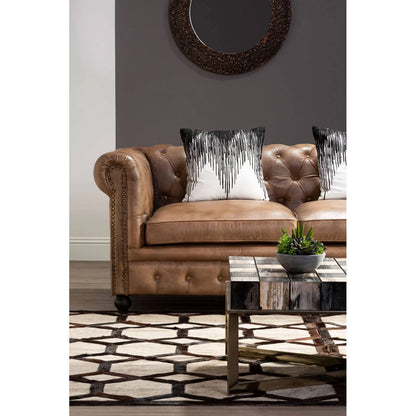 Relic Petrified Wood Chequered Coffee Table