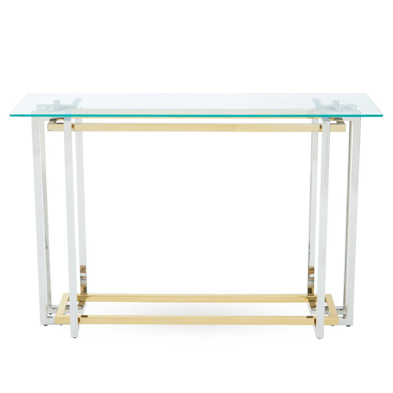 Elino Silver and Gold Console Table