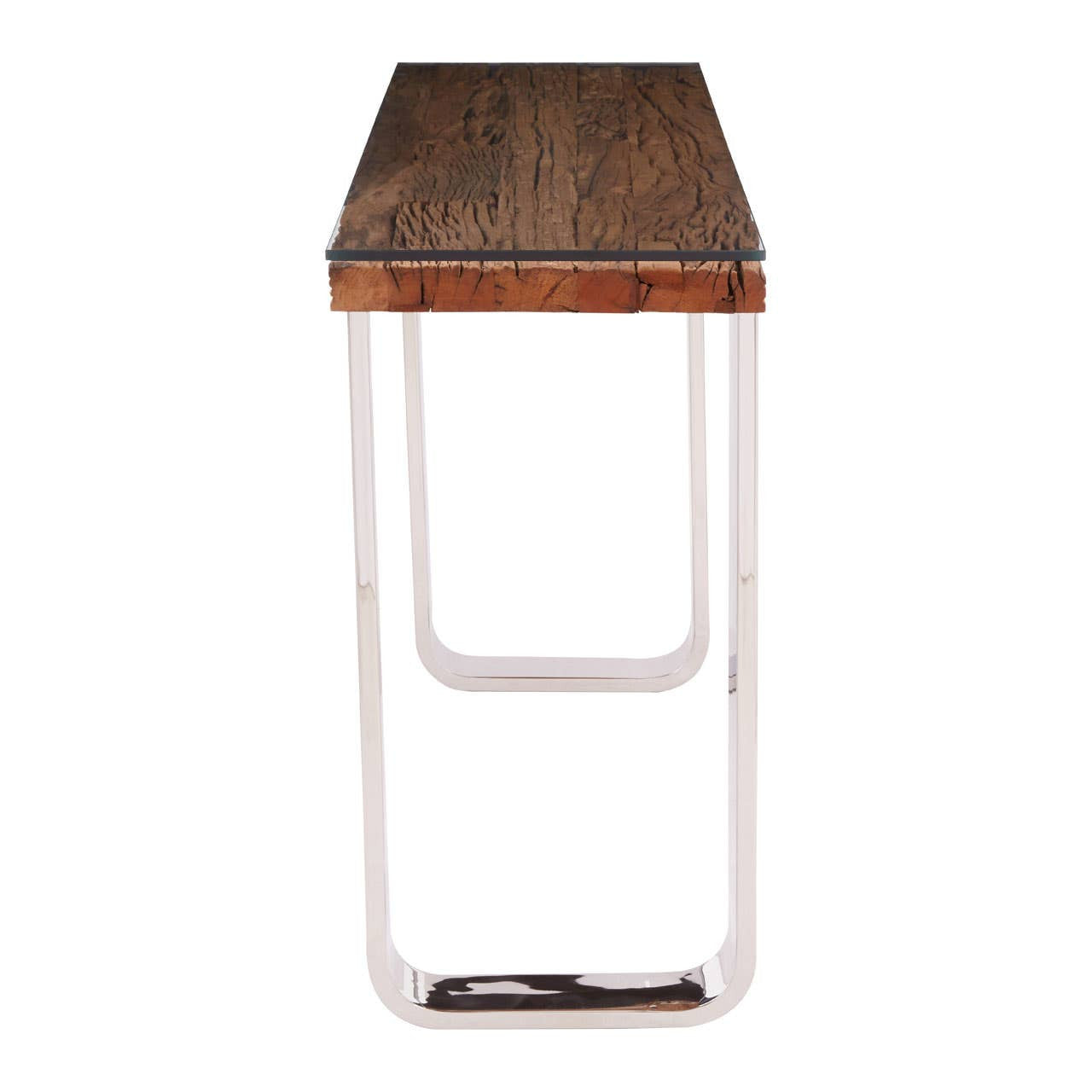 Kerala Natural U Shaped Base Console Table