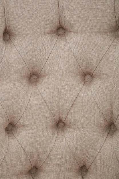 Cabra Cream Chair with Tufted Back