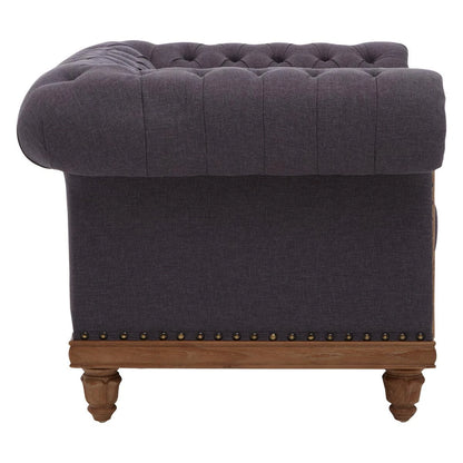 Cabra Chesterfield Graphite Grey Chair