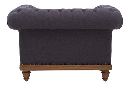Cabra Chesterfield Graphite Grey Chair