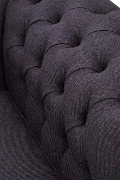 Cabra Chesterfield Graphite Grey Chair