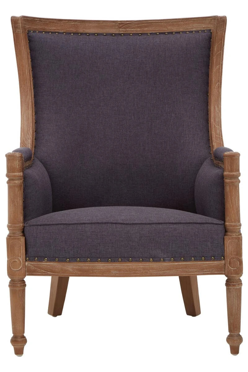 Cabra Graphite Grey Fabric Armchair