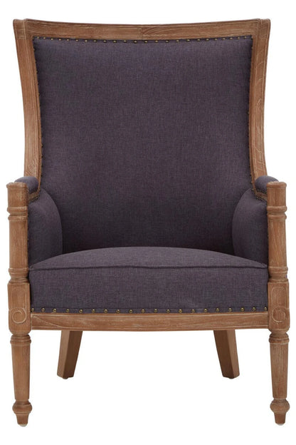 Cabra Graphite Grey Fabric Armchair