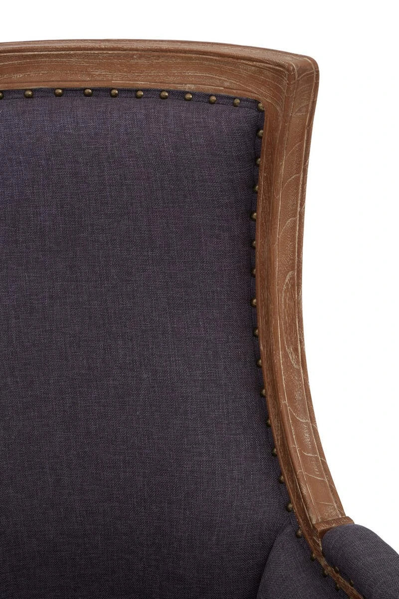 Cabra Graphite Grey Fabric Armchair