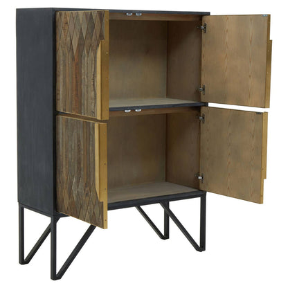 Zarina Textured Wooden Cabinet