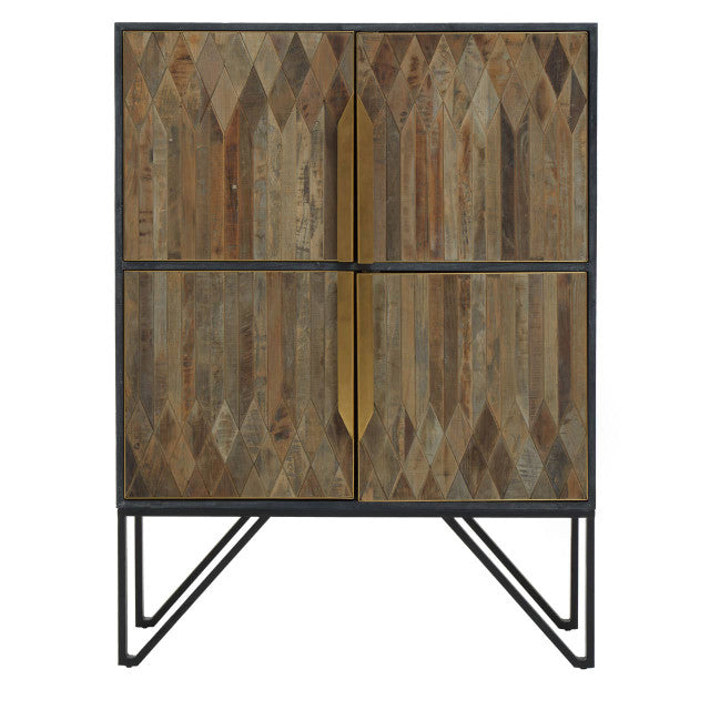 Zarina Textured Wooden Cabinet