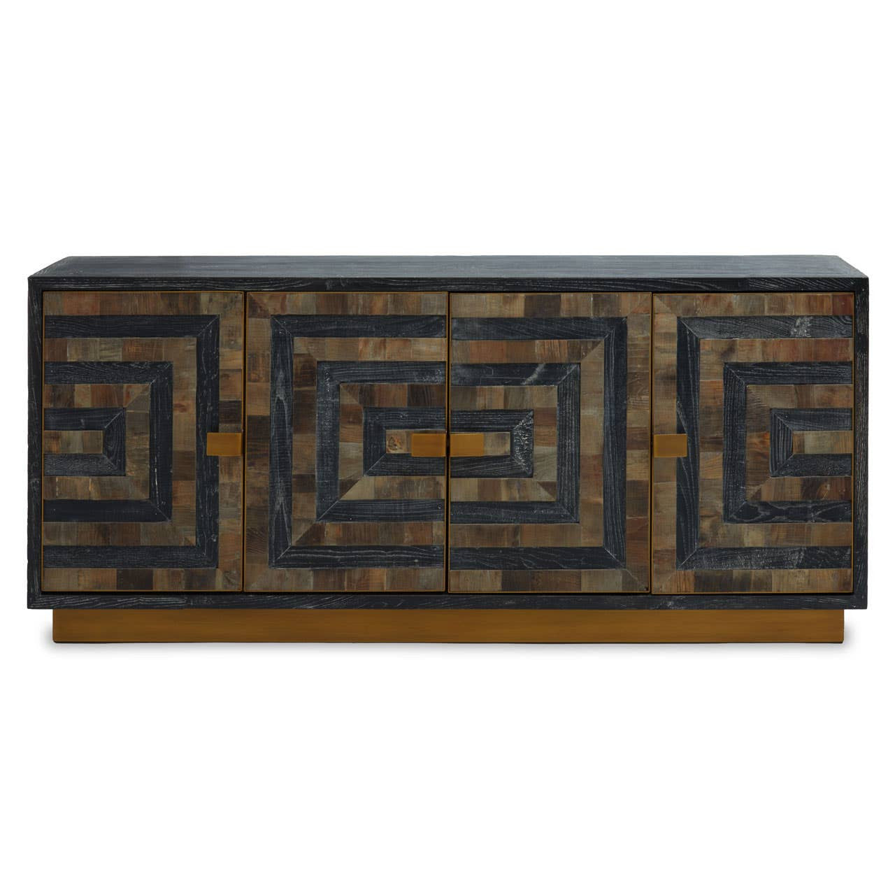 Roselle Four Door Recycled Elm Wood Sideboard