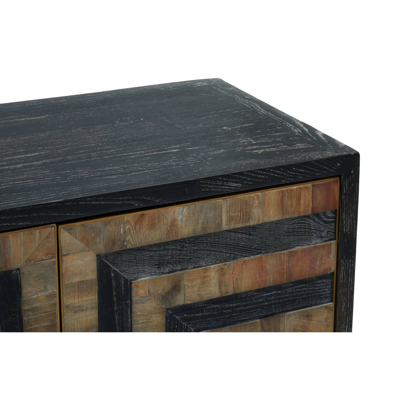Roselle Four Door Recycled Elm Wood Sideboard