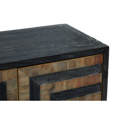 Roselle Four Door Recycled Elm Wood Sideboard
