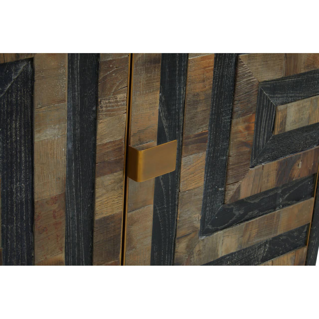 Roselle Four Door Recycled Elm Wood Sideboard