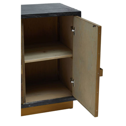 Roselle Four Door Recycled Elm Wood Sideboard