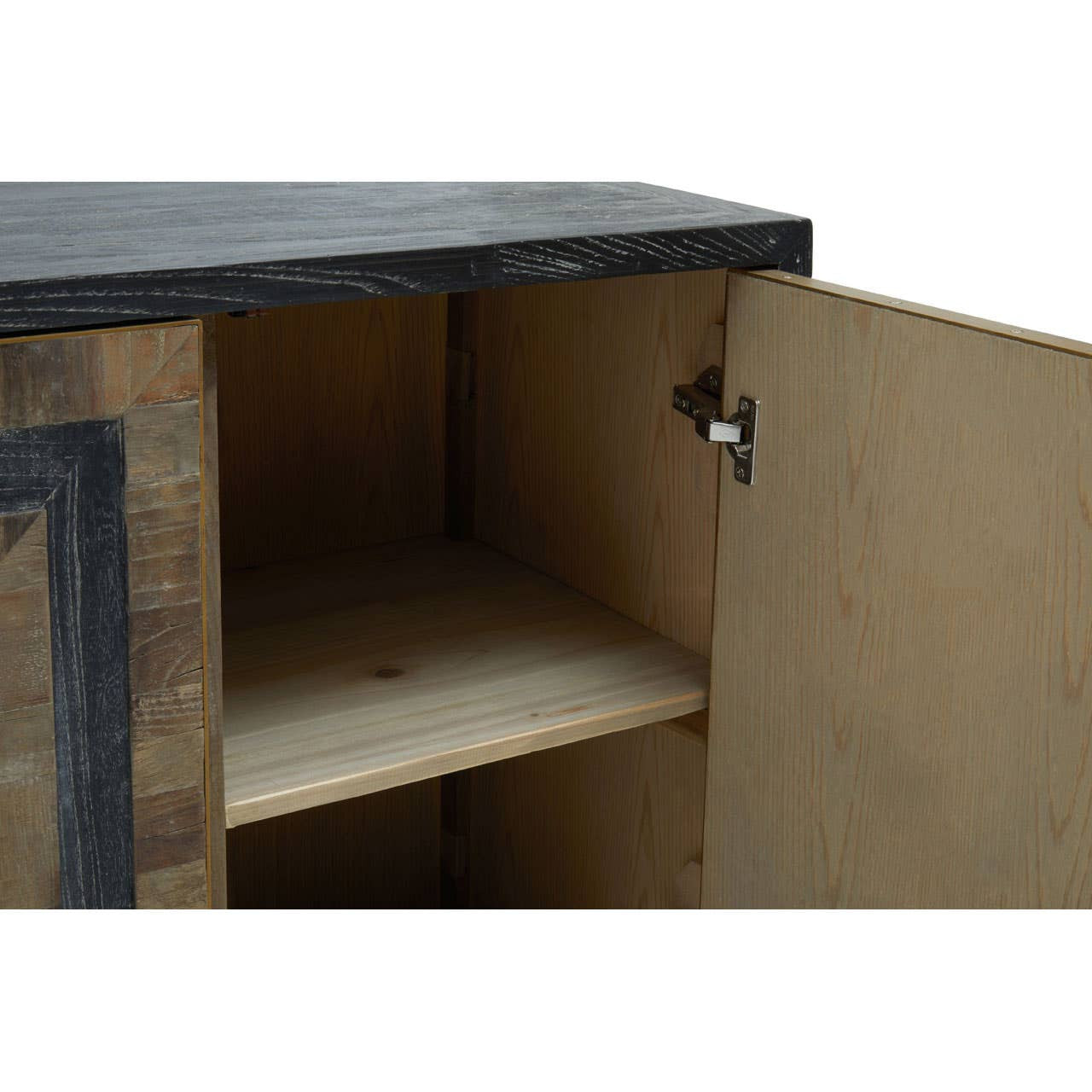 Roselle Four Door Recycled Elm Wood Sideboard