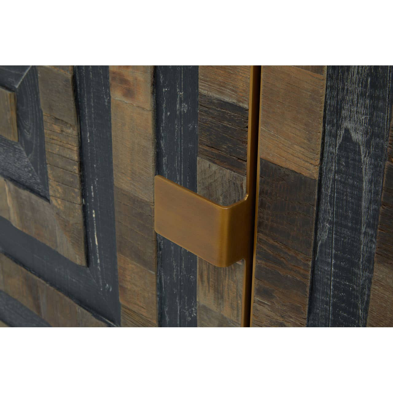 Roselle Four Door Recycled Elm Wood Sideboard