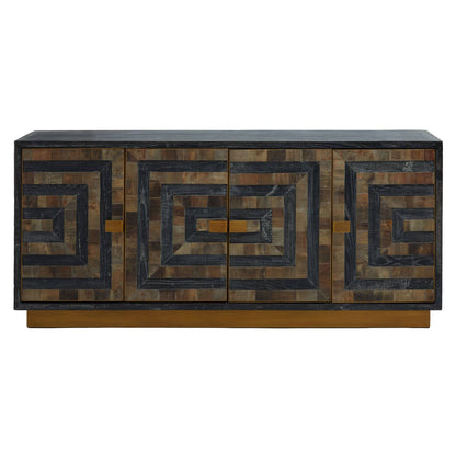 Roselle Four Door Recycled Elm Wood Sideboard