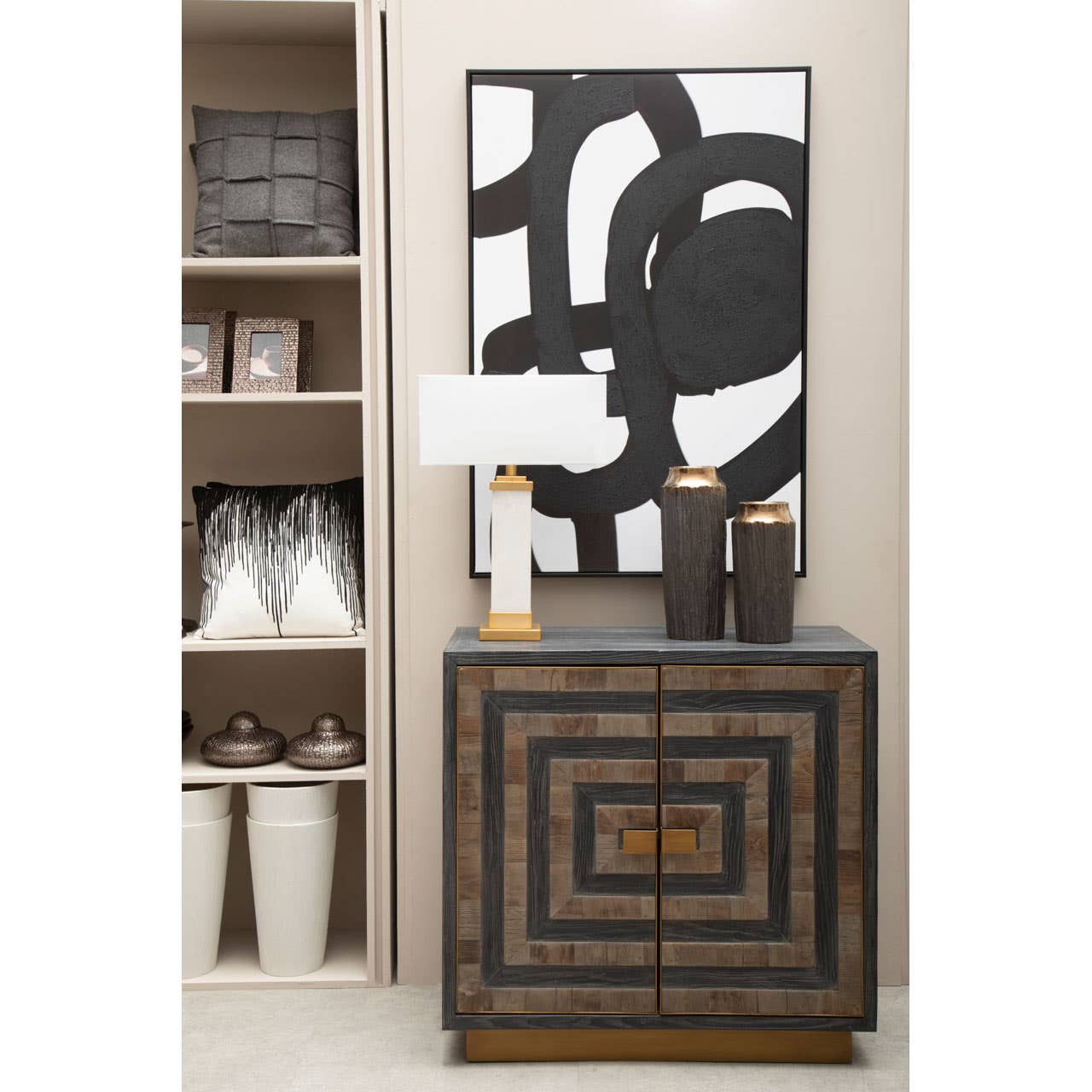 Roselle Two Door Recycled Elm Wood Sideboard