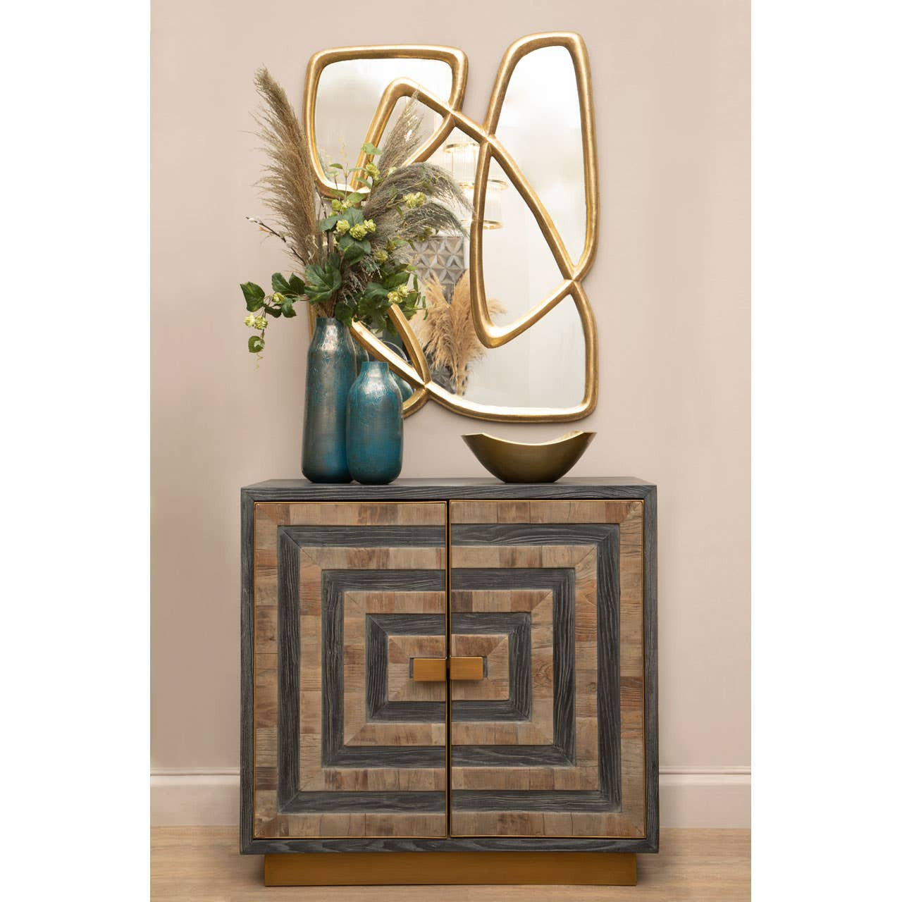 Roselle Two Door Recycled Elm Wood Sideboard