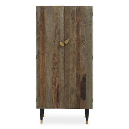 Malay Recycled Elm Wood Tall Cabinet