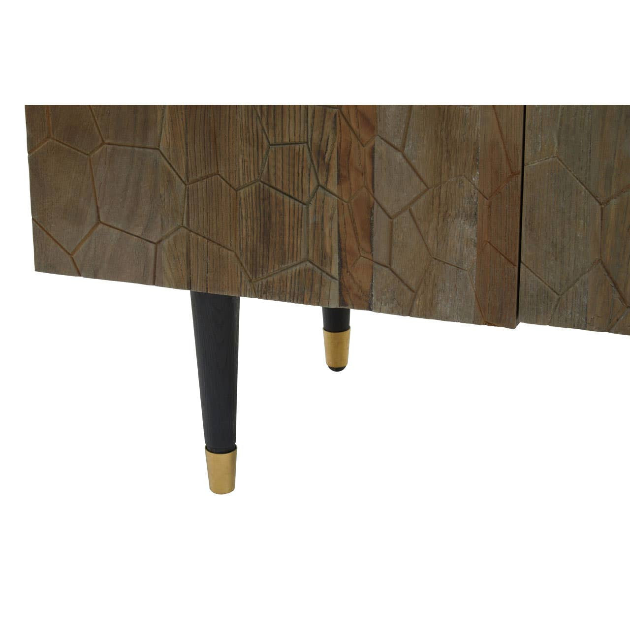 Malay Recycled Elm Wood 4 Door Sideboard