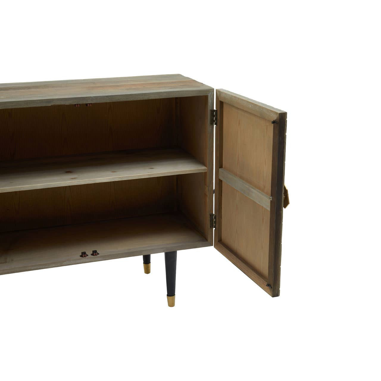 Malay Recycled Elm Wood 4 Door Sideboard