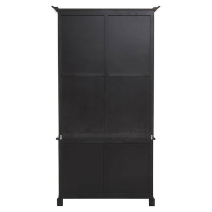 Lyon Black Oak Wood Tall Cabinet