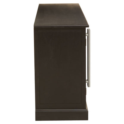 Lyon Black Oak Wood 4 Door Sideboard