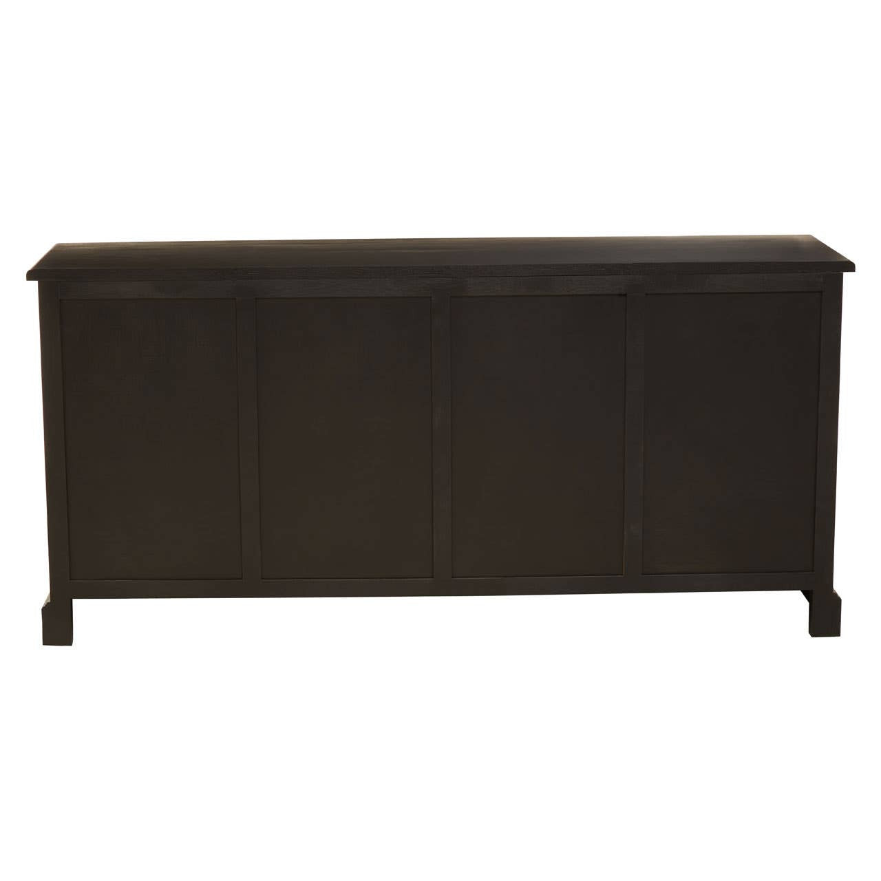 Lyon Black Oak Wood 4 Door Sideboard