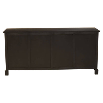 Lyon Black Oak Wood 4 Door Sideboard