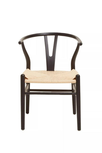 Lyon Wishbone Matte Black Chair