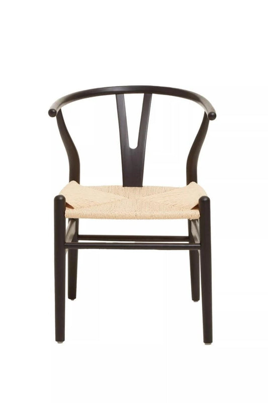 Lyon Wishbone Matte Black Chair