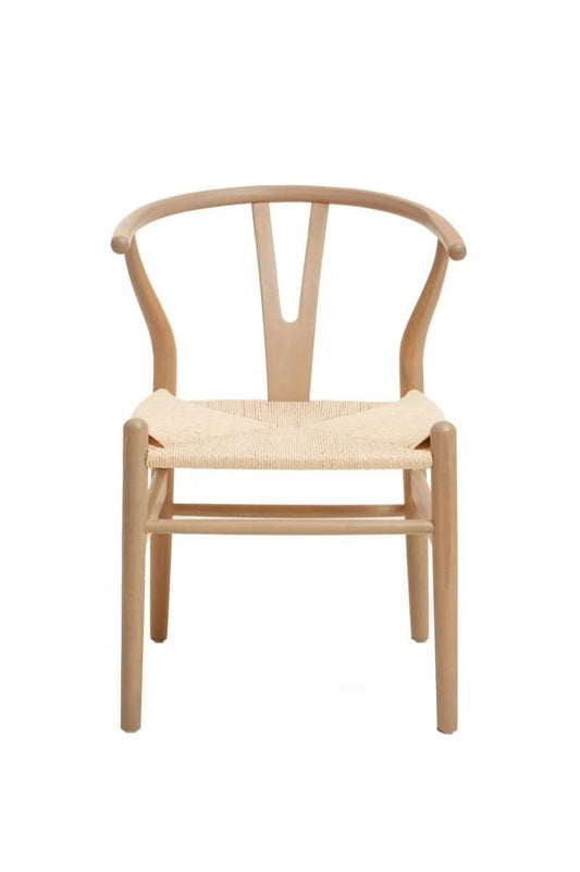 Lyon Wishbone Beech Wood Chair