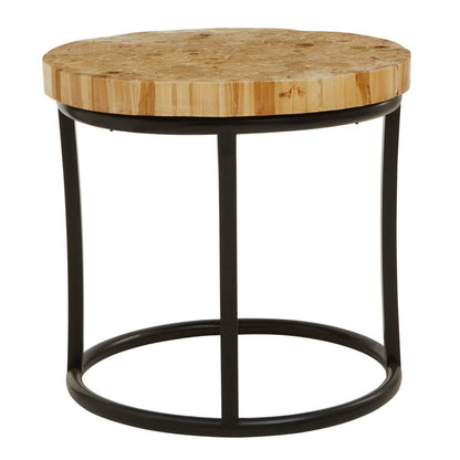 Malang Round Mosaic Teak Wood Coffee Table