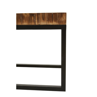 Malang Mosaic Teak Wood Set Of 3 Nesting Tables