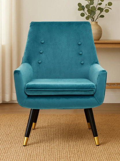 Sara Green Velvet Armchair