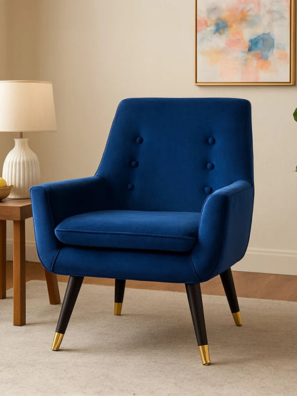 Sara Midnight Velvet Armchair