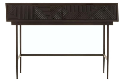 Jakara Black Finish Console Table with 2 Drawers