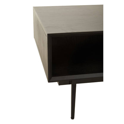 Jakara Black Finish Coffee Table with Drawers
