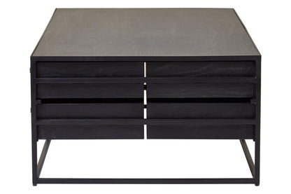 Judd Black Finish 4 Drawer Coffee Table